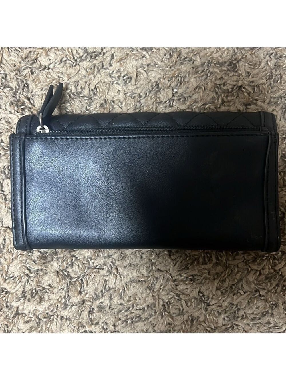 NINE WEST BLACK LEATHER WALLET - Picture 2 of 6